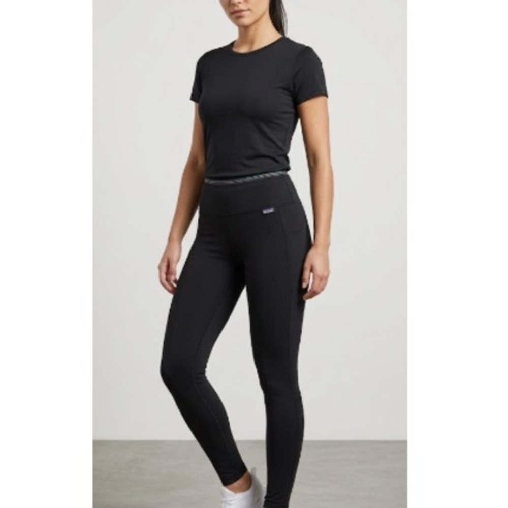 Patagonia‎ Women's Black Capilene Midweight Bottom Leggings Size XS NWT